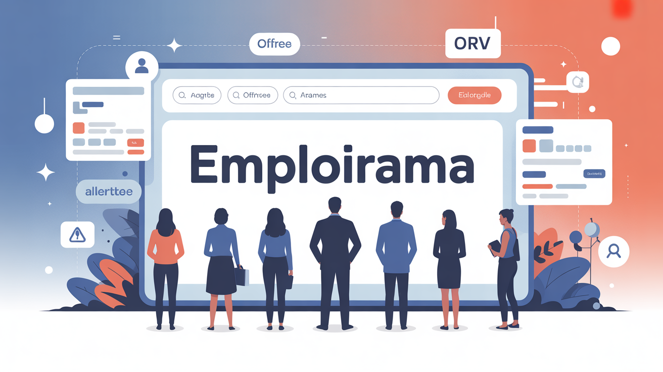 Vue Emploirama plateforme emploi numerique Bretagne