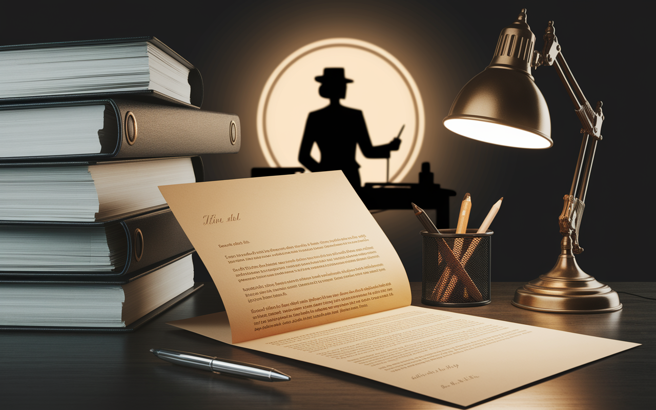 Lettre démission harcèlement moral bureau stylo