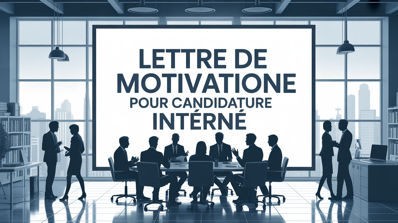scene bureau moderne lettre motivation candidature interne