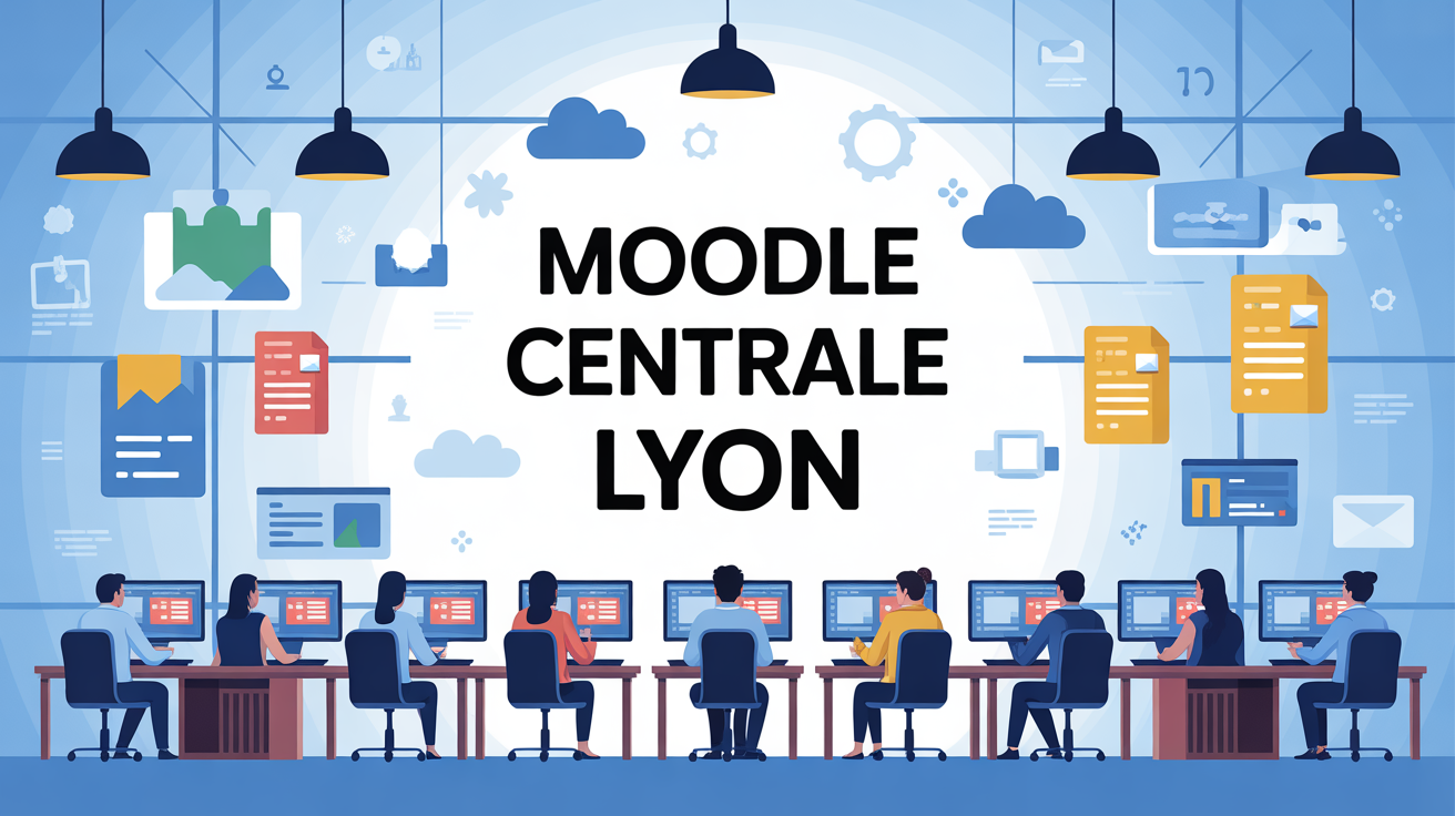 Equipe sur Moodle Centrale Lyon espace numerique dynamique
