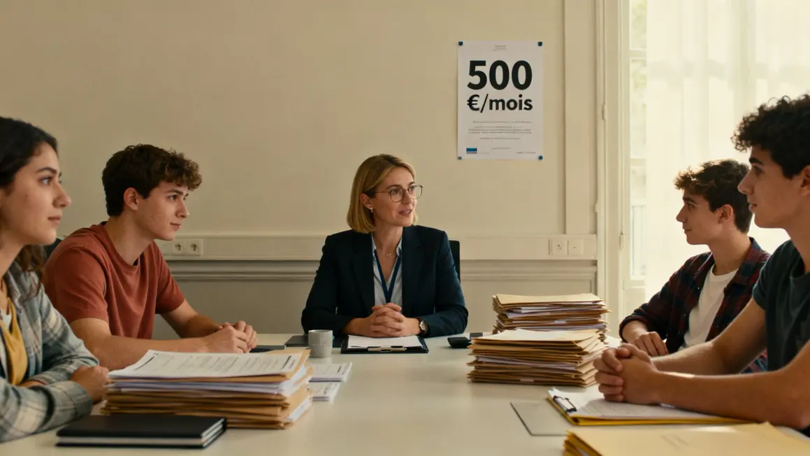 Salle réunion dispositifs aides insertion jeunes