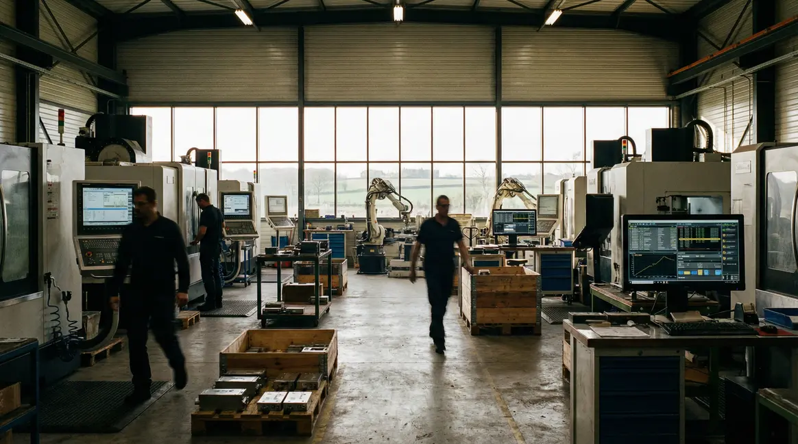 atelier industriel moderne optimisation production Centre-Bretagne
