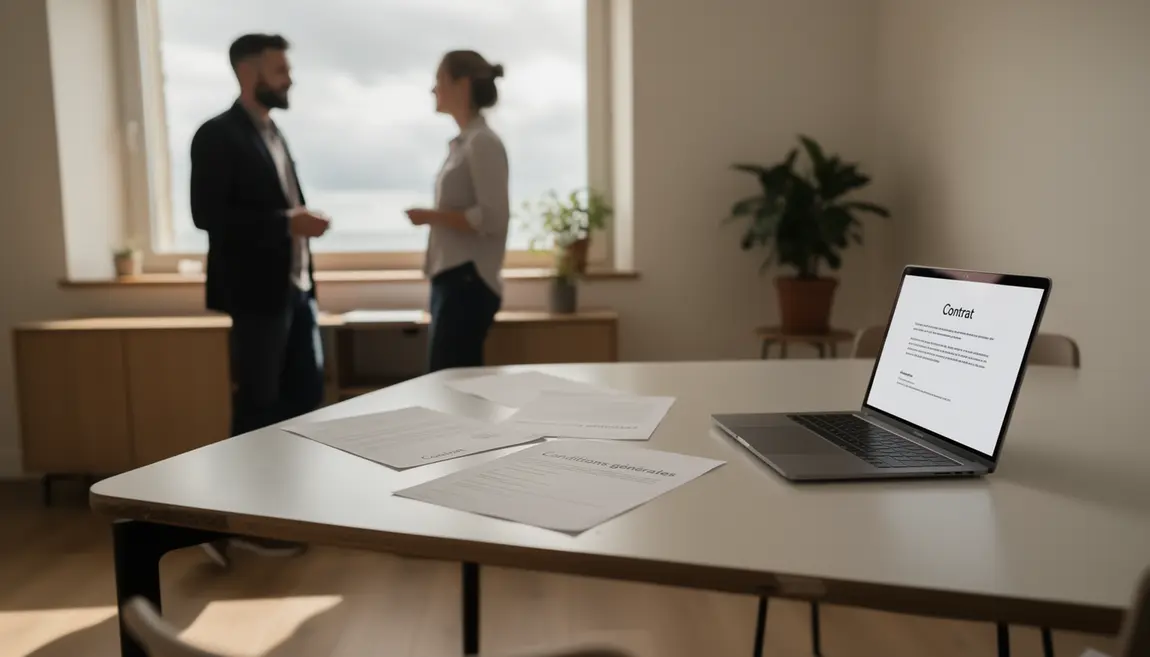 Contrat freelance sur bureau Bretagne ambiance professionnelle