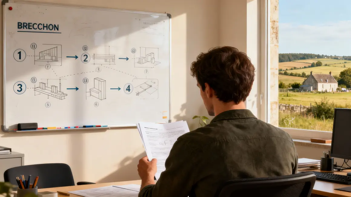 Plan reconversion étapes Bretagne bureau lumineux