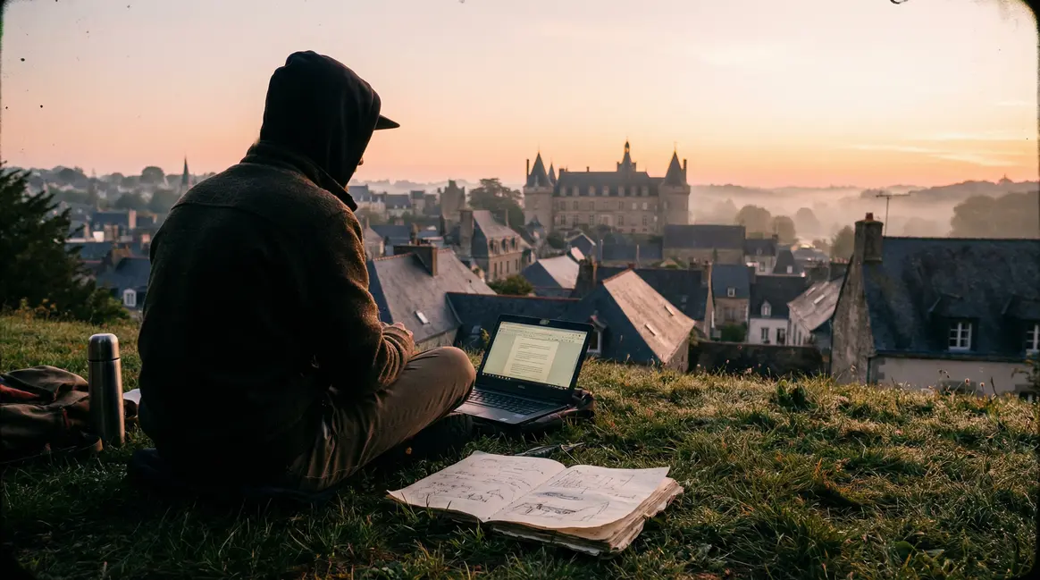 Silhouette réfléchissant à son évolution professionnelle à Pontivy