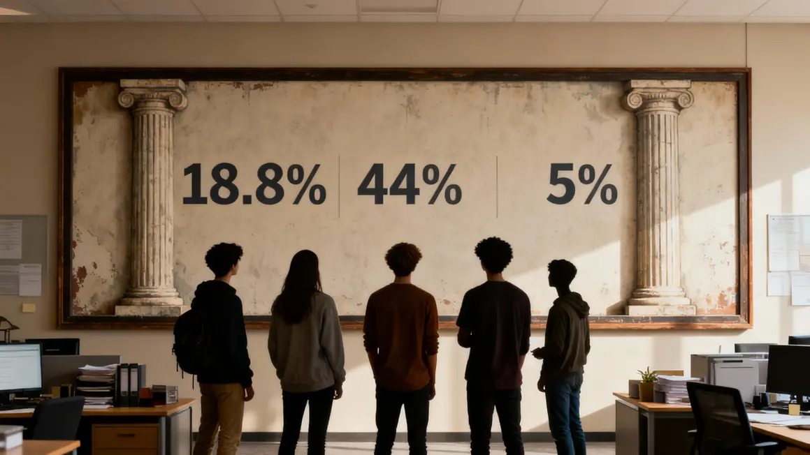 Tableau mural chiffres chômage étudiant 2025