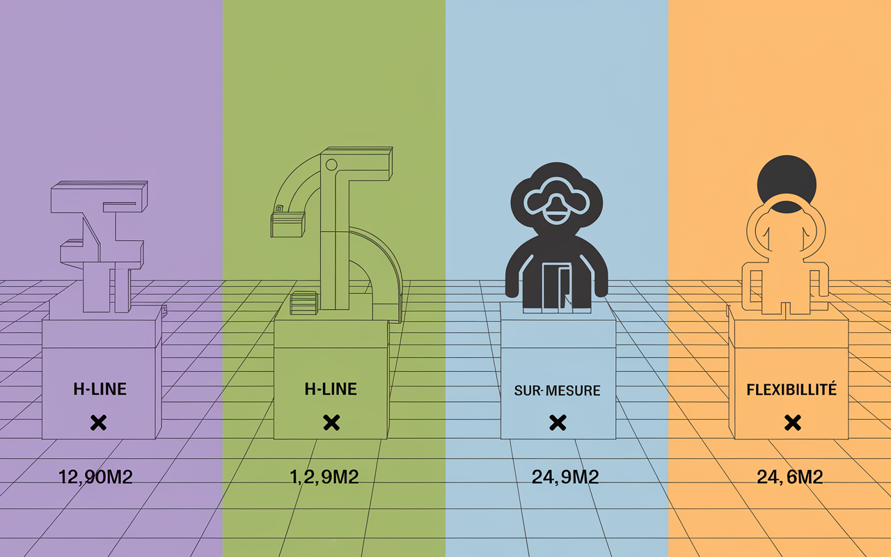 comparatif types de stand modulable
